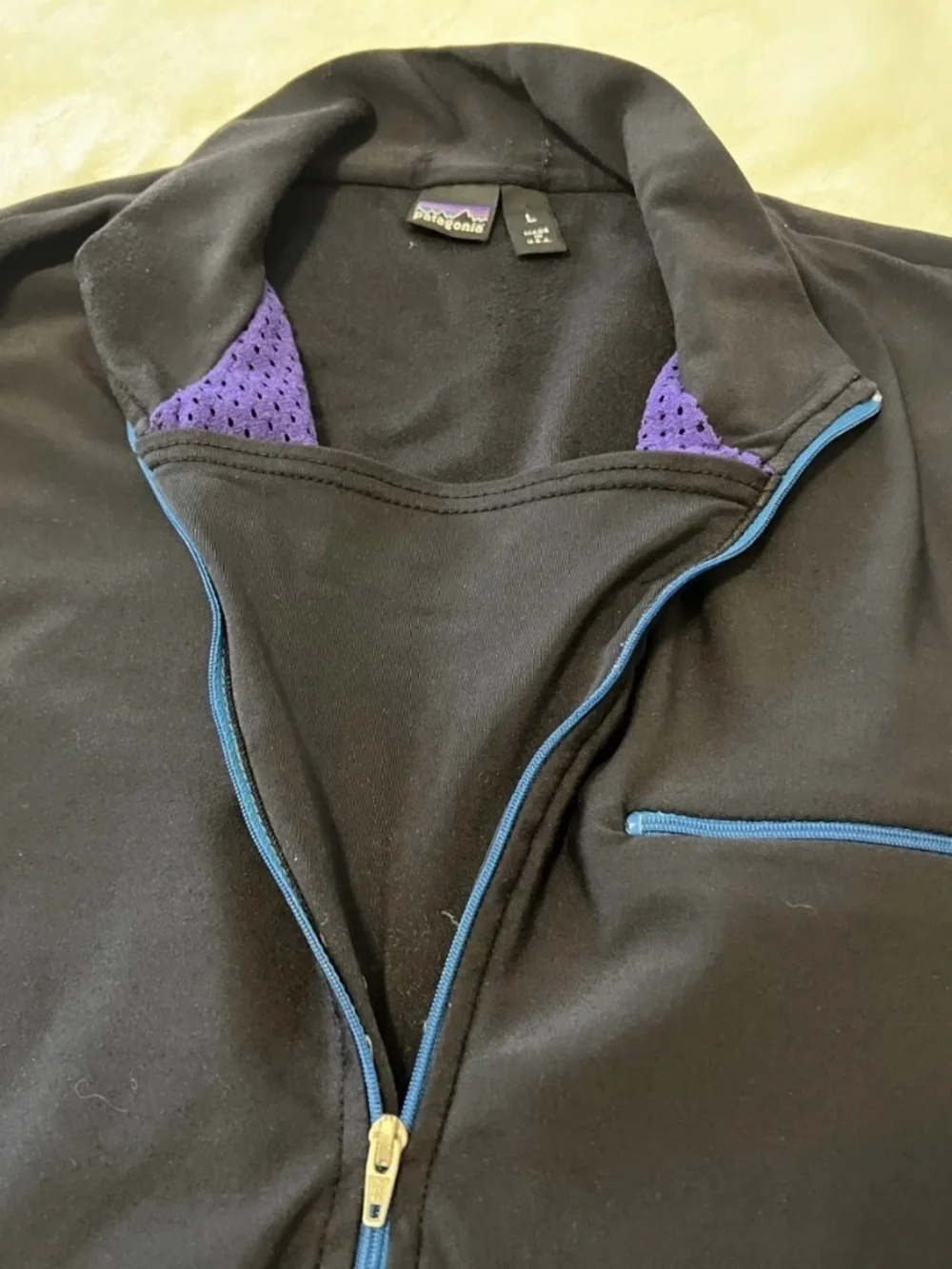 Vintage Patagonia Cold Weather Running Sweatshirt Jacket unisex Black Large